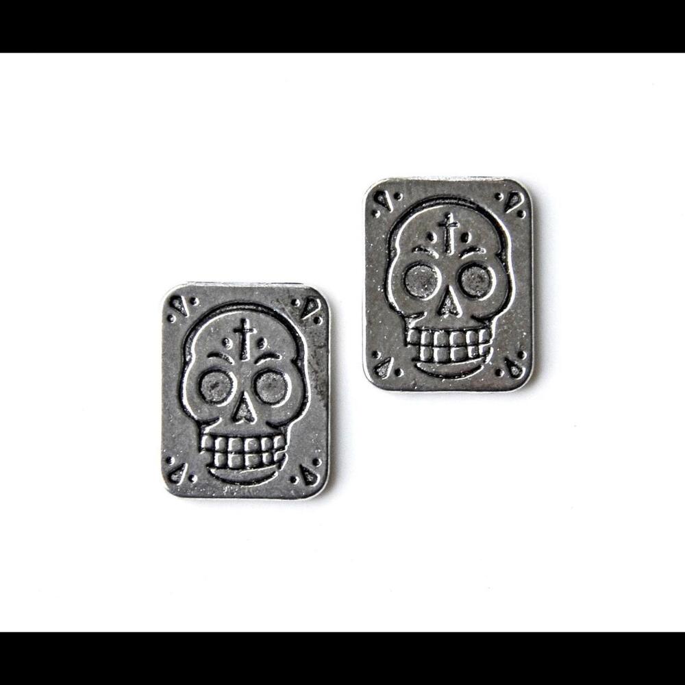 Day of Dead Skull Square Cufflinks